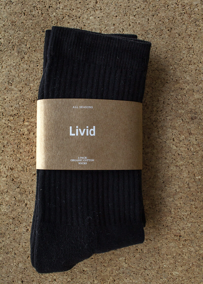 Two Pack Socks Black - Livid