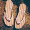 Tapered Pink Stripe Flip Flop - Sleepers